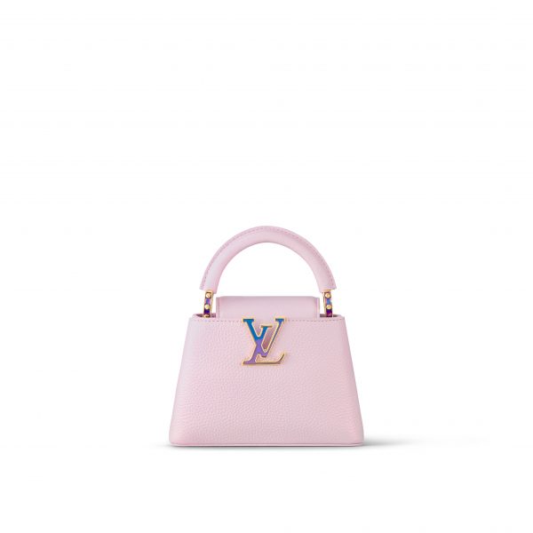 Louis Vuitton M23326 LV SKI Capucines Mini Pearly Lilac